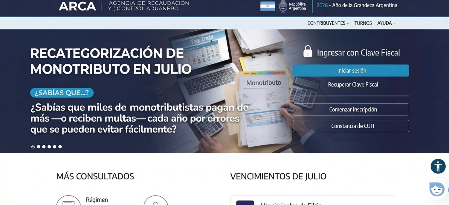 Errores comunes al recategorizarte en el Monotributo que te pueden costar caro.